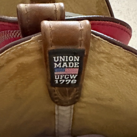 Double H Red and Brown Men's Boots - Picture 3 of 6